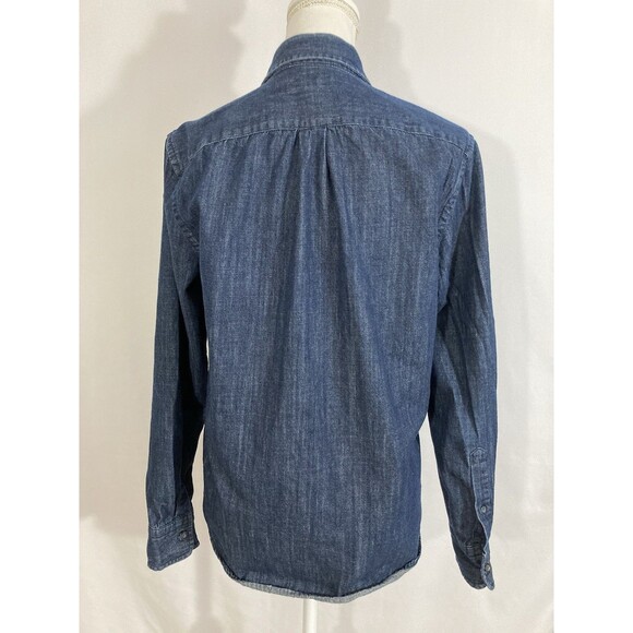 GAP Factory Shirt Women’s S Blue Denim Long Sleeve Button Up Casual Top - Picture 2 of 9